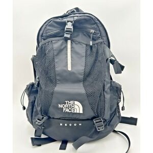 The North Face Recon Backpack Brown Black Laptop School Travel Hiking Bag EUC